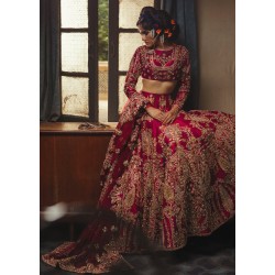 Raspberry Adonis Lehenga Choli