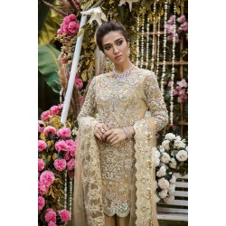 Peach Yellow Argus Lehenga