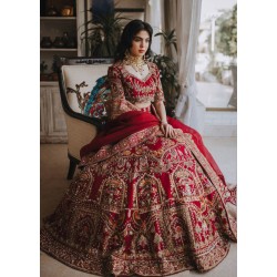 Crimson Glory Adonis Lehenga Choli
