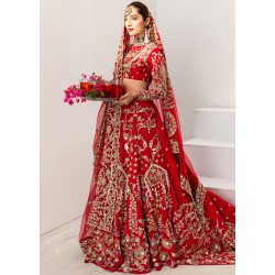 Rojo Adonis Lehenga