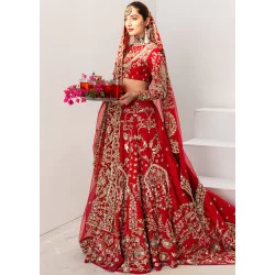 Rojo Adonis Lehenga
