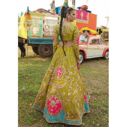 Citrine Adonis Lehenga