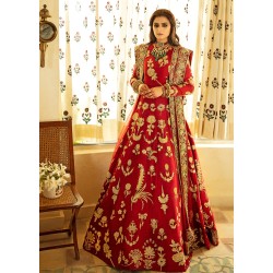 Deep Red Adonis Lehenga
