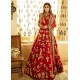 Deep Red Adonis Lehenga