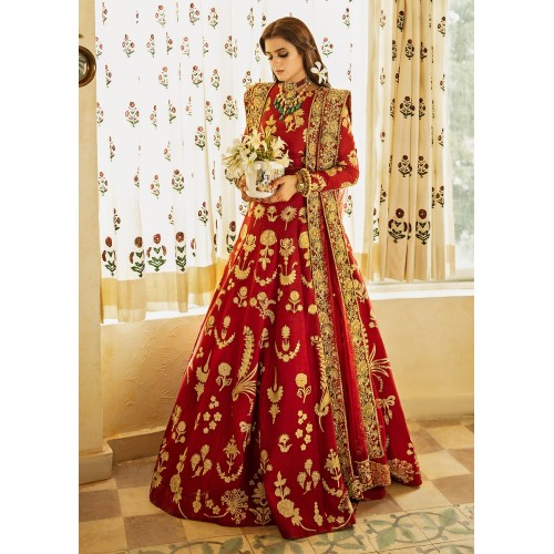 Deep Red Adonis Lehenga