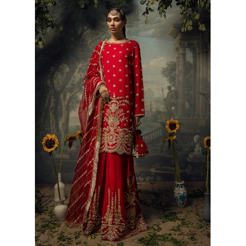 Fire Engine Red Adonis Party Wear