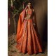 Orange Adonis Lehenga
