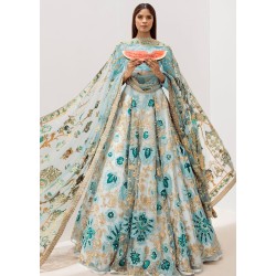 Sky Blue Adonis Lehenga Choli