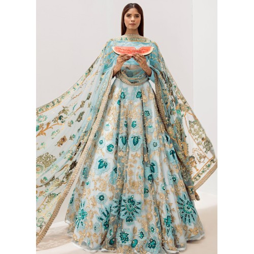 Sky Blue Adonis Lehenga Choli