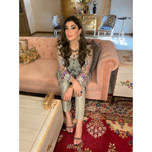 Light Laurel Green Argus Party Wear