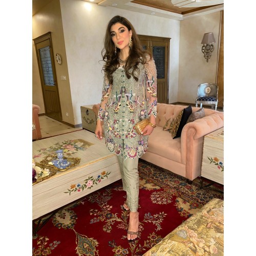 Light Laurel Green Argus Party Wear