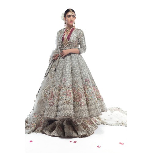 Silver Freesia Pishwas