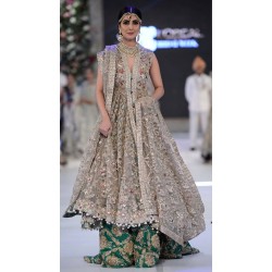 Light Fallow Freesia Anarkali