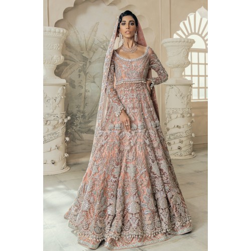 Dark Apricot Freesia Lehenga