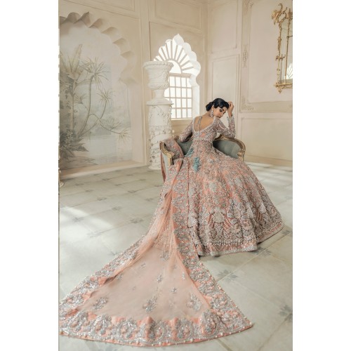 Dark Apricot Freesia Lehenga
