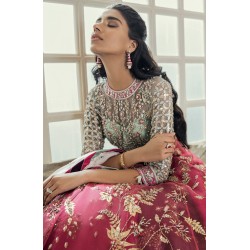 Dogwood Rose Freesia Anarkali