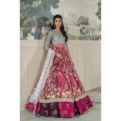 Dogwood Rose Freesia Anarkali