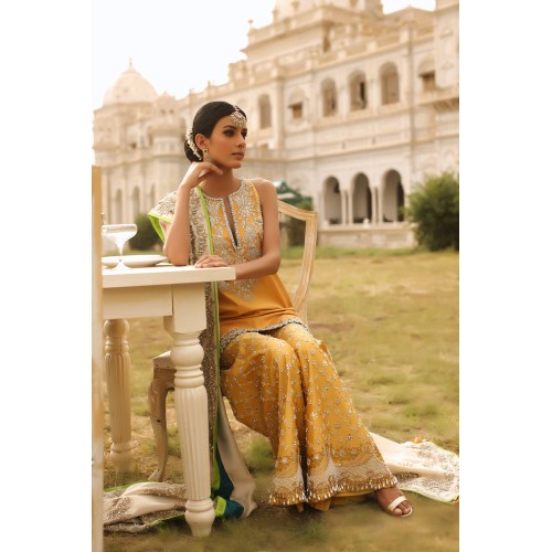 Mikado Yellow Freesia Dress