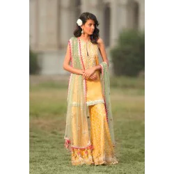 Mikado Yellow Freesia Dress