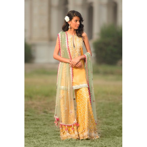 Mikado Yellow Freesia Dress