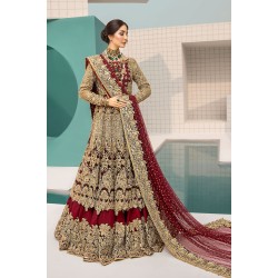 Ginger Nerine Lehenga
