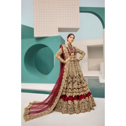 Ginger Nerine Lehenga