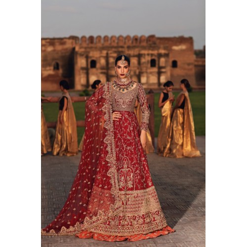 Red Brown Nerine Pishwas