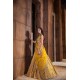Mikado Yellow Nerine Lehenga