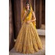 Mikado Yellow Nerine Lehenga