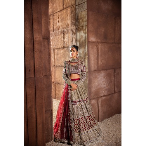 Barn Red Nerine Lehenga Barn Red Nerine Lehenga