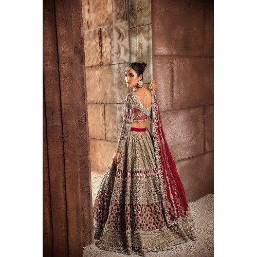 Barn Red Nerine Lehenga Barn Red Nerine Lehenga