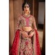Fire Engine Red Nerine Lehenga Fire Engine Red Nerine Lehenga