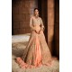 Atomic Tangerine Nerine Lehenga