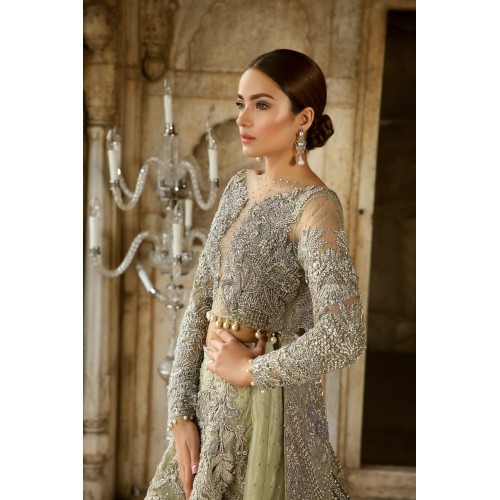 Yellow Green Crayola Nerine Lehenga Yellow Green Crayola Nerine Lehenga