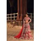 Pantone Red Nerine Lehenga Pantone Red Nerine Lehenga