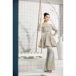 Platinum Nerine Peplum