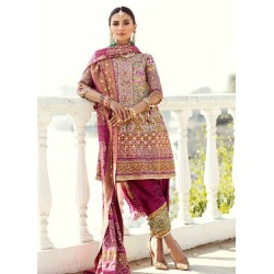 Amaranth Purple Flora Shalwar Kameez