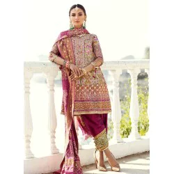 Amaranth Purple Flora Shalwar Kameez