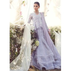 Languid Lavender Flora Peplum