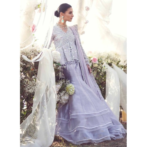 Languid Lavender Flora Peplum