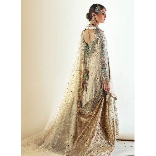 Beige Flora Gown