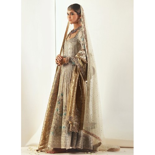 Beige Flora Gown