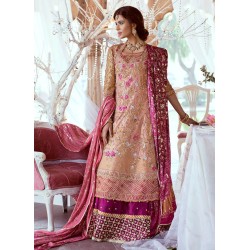 Apricot Flora Lehenga