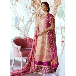 Apricot Flora Lehenga