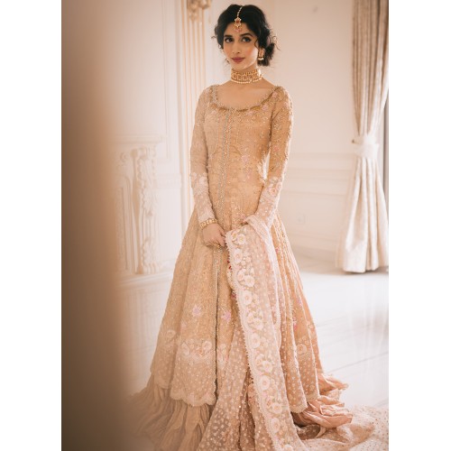 Fawn Flora Overlay Gown