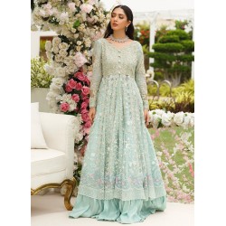 Sea Foam Flora Overlay Gown