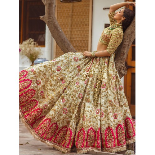 Off White Coco Lehenga