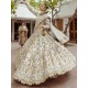 Splashed White Coco Lehenga