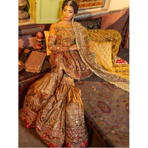 Gold Coco Gharara