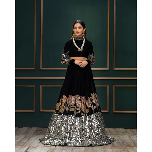 Black Coco Lehenga